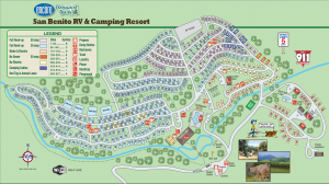 San Benito Campground Map - 2019