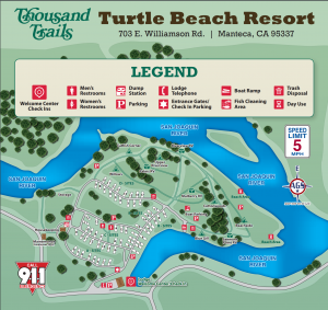 Turtle Beach Campground Map - 2019